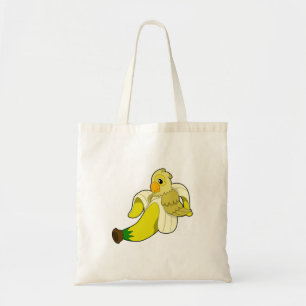 Bolso De Tela Loro con banana