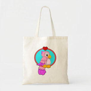 Bolso De Tela Loro con corazón