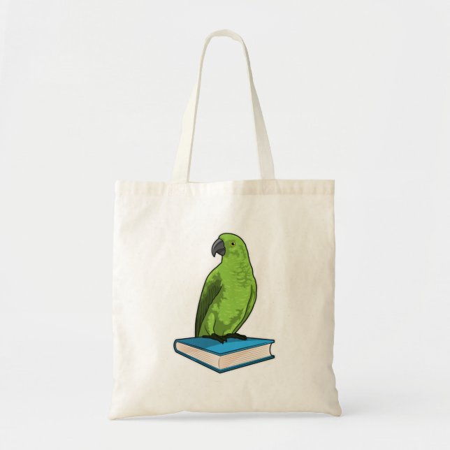 Bolso De Tela Loro con libro (Frente)