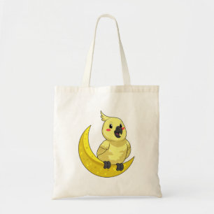 Bolso De Tela Loro con luna