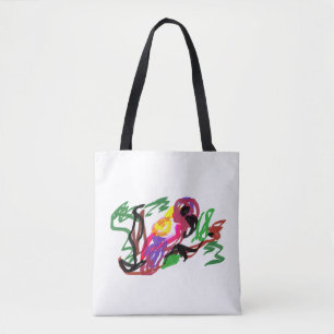 Bolso De Tela Loro diversión verano