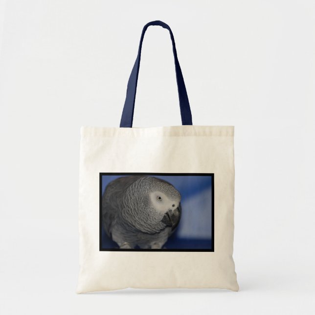 Bolso De Tela Loro gris (Frente)