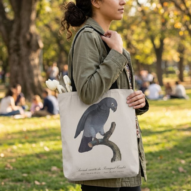 Bolso De Tela Loro Gris Timneh, Psittacus Timneh (Timneh African Grey Parrot, Psittacus Timneh. Tote Bag)