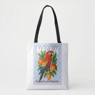 Bolso De Tela Loro macayo