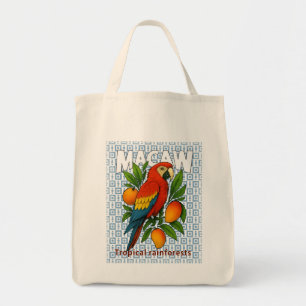 Bolso De Tela Loro macayo