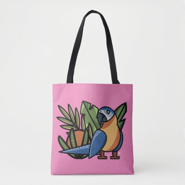 Bolso De Tela Loro macayo Tote Bags (Anverso)