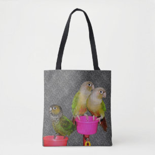 Bolso De Tela Loros Conuros Bebés Animal 