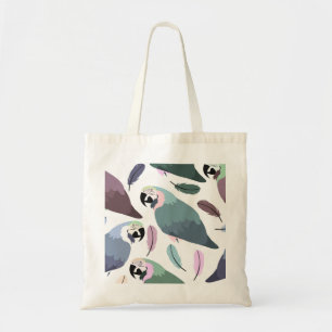 Bolso De Tela Loros Modernos Patrón Tropical