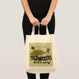 Bolso De Tela Los abraza de árboles son para los pájaros