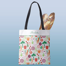 Bolso De Tela Los agricultores comercializan productos vegetales