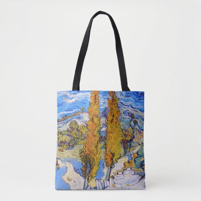 Bolso De Tela Los álamos de Saint-Rémy, Van Gogh (Anverso)