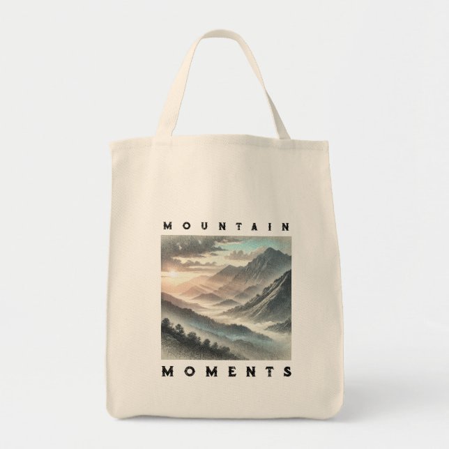 Bolso De Tela Los amantes de la montaña Tote Bag Naturaleza Rega (Frente)