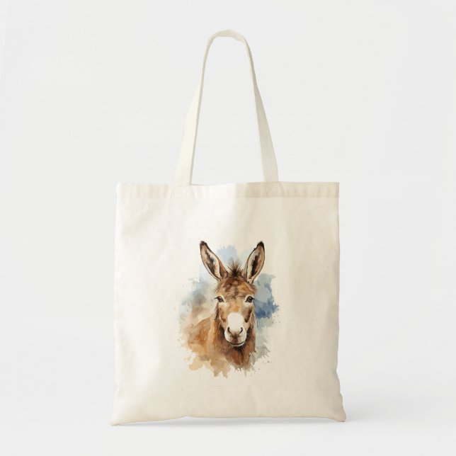 Bolso De Tela Los amantes del burro diseñan un burro pop (Frente)