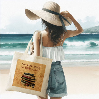 Bolso De Tela Los amantes del libro citan tantos libros tan poco