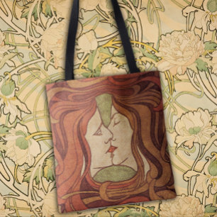 Bolso De Tela Los Amantes - Estilo Art Nouveau
