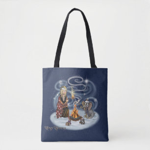 Bolso De Tela Los amigos de Santa Chris y Wilbur Fireside en la 