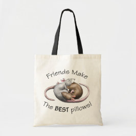 Bolso De Tela ¡Los amigos son las MEJORES almohadas! - rata trav