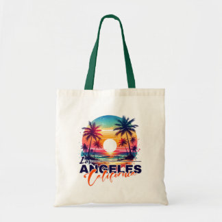 Bolso De Tela Los Angeles California Retro Sunset Beach Vibes