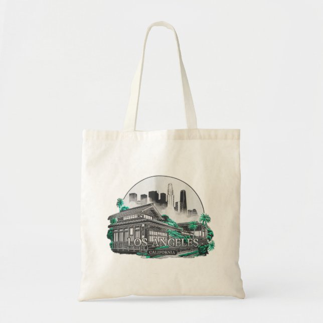Bolso De Tela Los Angeles City California USA (Frente)