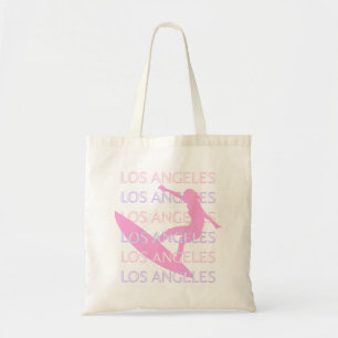 Bolso De Tela Los Angeles Travel Art, California, Pink, Preppy