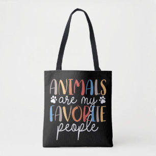 Bolso De Tela Los Animales Son Mi Gente Favorita Amante De Los A