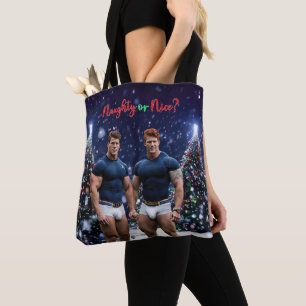 Bolso De Tela Los árboles de Navidad brillantes de SlipperyJoe d