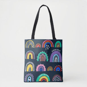 Bolso De Tela Los arcos luminosos sobre un fondo oscuro. Ilustra