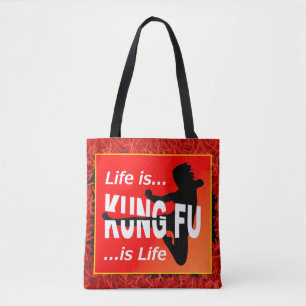 Bolso De Tela Los artes marciales que vuelan vida del chica el