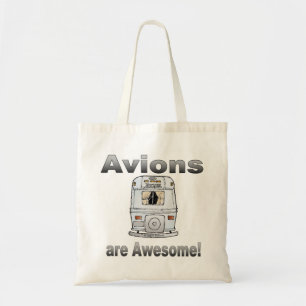 Bolso De Tela Los aviones son impresionantes-gradiente-gris
