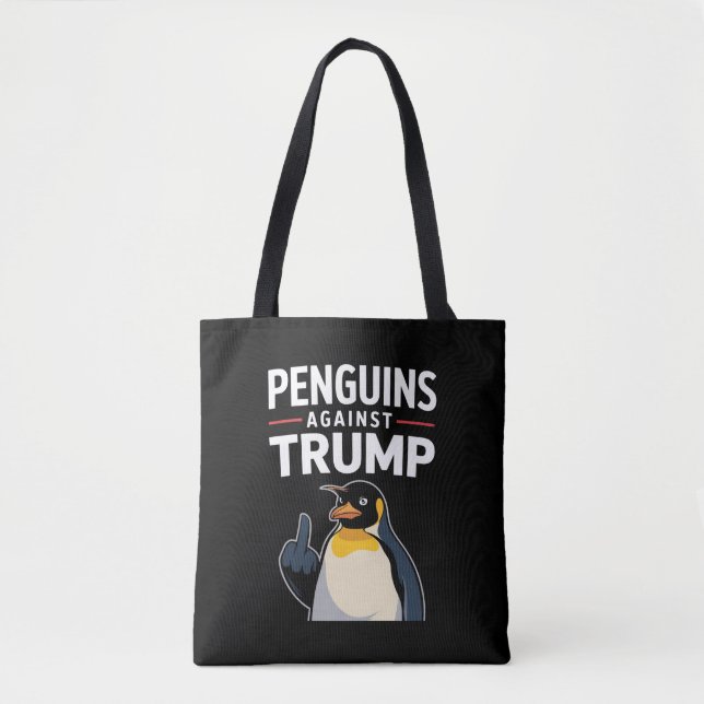 Bolso De Tela Los avispones de pingüino resisten a los pingüinos (Anverso)