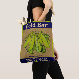 Bolso De Tela Los azúcares Gold Bar de los años 1930 pueden etiq