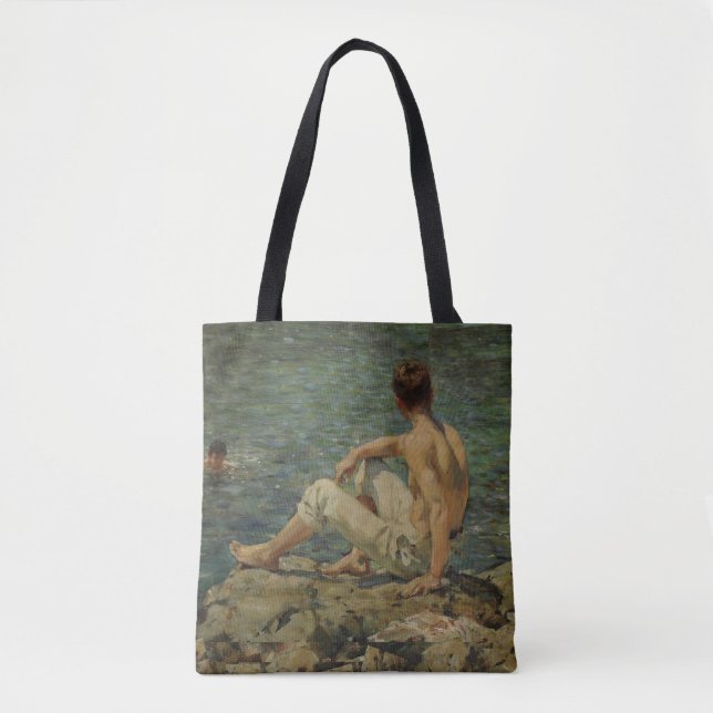 Bolso De Tela Los bañistas (Anverso)