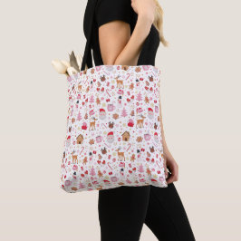Bolso De Tela Los caprichosos Navidades rosados rojos celebran S