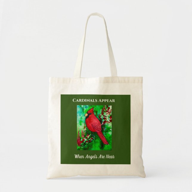 Bolso De Tela Los Cardenales Parece Que Los Ángeles Están Cerca  (Frente)