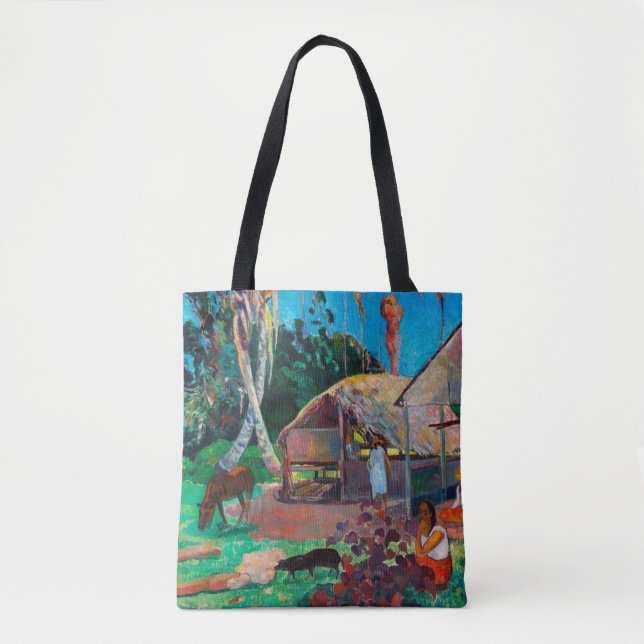 Bolso De Tela Los cerdos negros, Gauguin (Anverso)