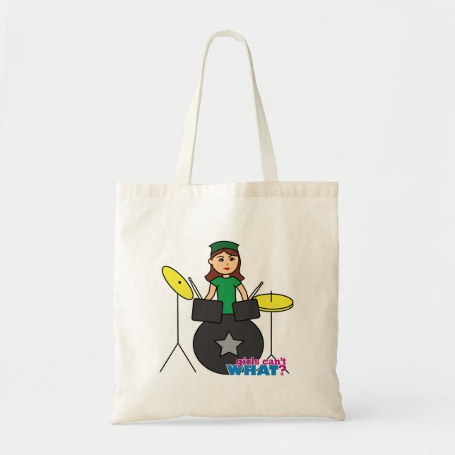 Bolso De Tela ¿Los chicas no pueden QUÉ? Diseño personalizado Co (Frente)