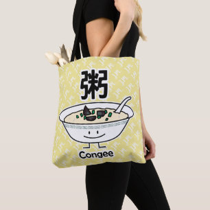 Bolso De Tela Los chinos del cuenco de las gachas de las gachas