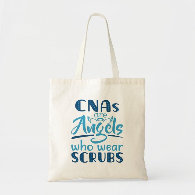 Bolso De Tela Los CNA son ángeles que usan manchas (Frente)