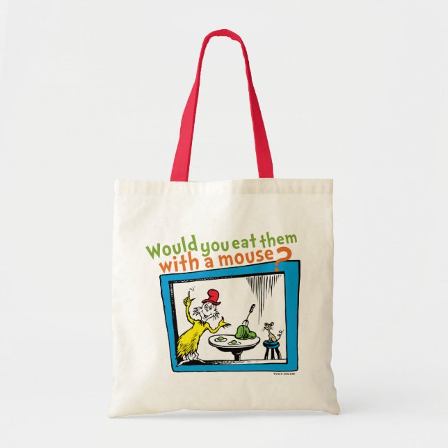 Bolso De Tela ¿Los comerías con un ratón? (Frente)