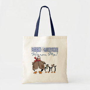 Bolso De Tela Los copos de nieve me dan calor a camisetas de vac