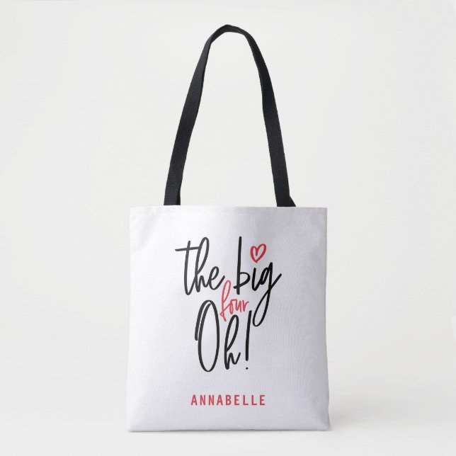 Bolso De Tela ¡Los cuatro grandes, oh! fiesta de 40 años (Anverso)