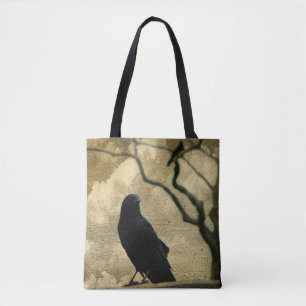 Bolso De Tela Los cuervos están conmigo