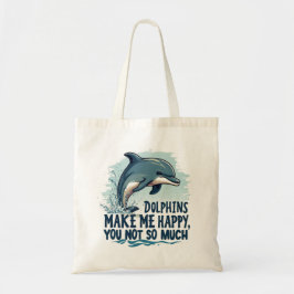 Bolso De Tela Los delfines me hacen feliz