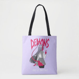 Bolso De Tela los demonios mejora el tote
