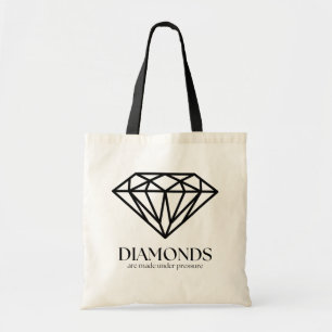 Bolso De Tela Los Diamantes Se Hacen Bajo Presión Inspiración Ci