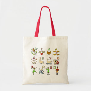 Bolso De Tela Los doce días de navidad