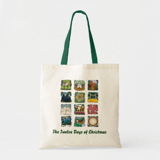 Bolso De Tela Los doce días de tote del navidad