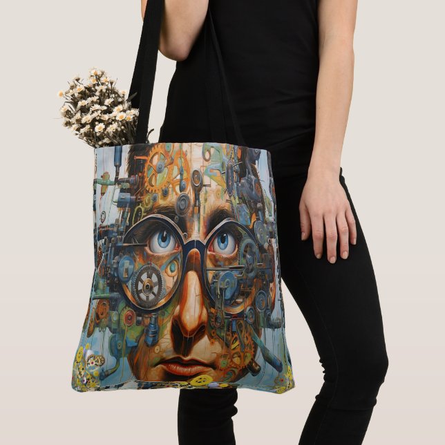 Bolso De Tela Los engranajes están aceitados y listos (Detalle)