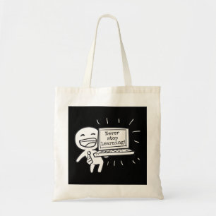 Bolso De Tela Los estudiantes de computación nunca dejan de apre