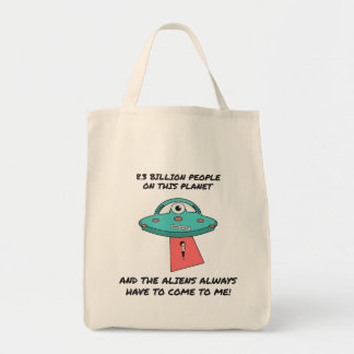 Bolso De Tela Los extraterrestres siempre tienen que venir a mí